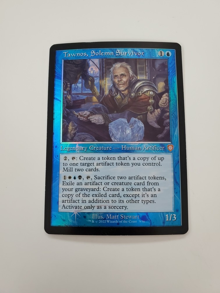 Tawnos, Solemn Survivor (Retro Frame) (Foil)