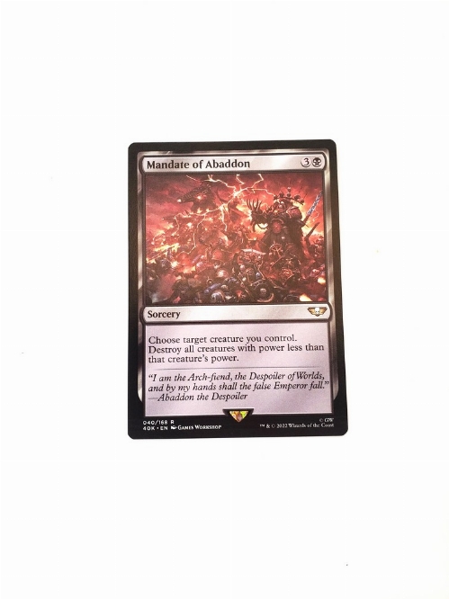 Mandate of Abaddon