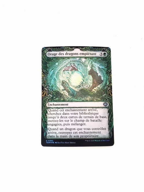 Encroaching Dragonstorm (Showcase) (Foil) (Francaise)