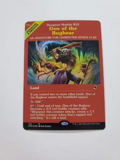 Den of the Bugbear (Dungeon Module) (Foil)