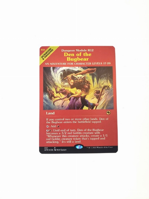 Den of the Bugbear (Dungeon Module) (Foil)