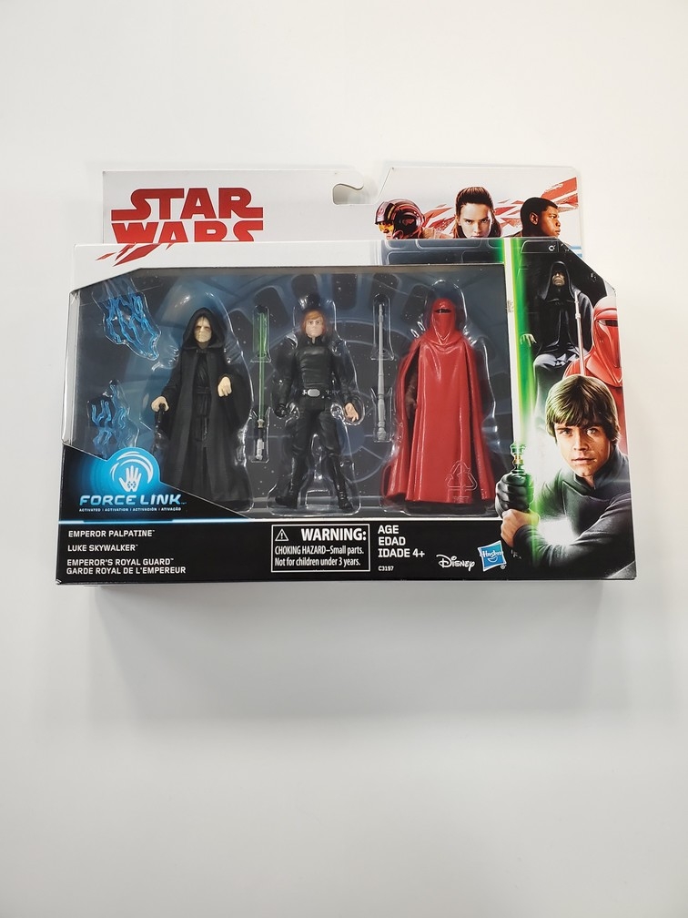 Star Wars Force Link: Emperor Palpatine, Luke Skywalker & Emperor's Royal Guard (NEW)