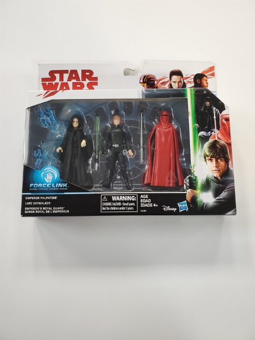 Star Wars Force Link: Emperor Palpatine, Luke Skywalker & Emperor's Royal Guard (NEW)