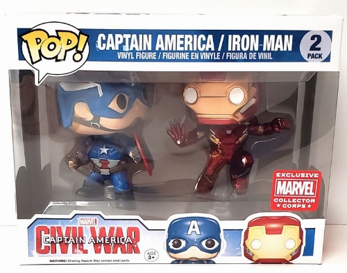 Captain America: Civil War - Captain America & Iron Man (Exclusive Marvel Collector Corps) (NEW)