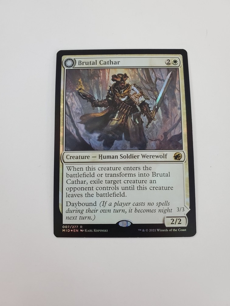 Brutal Cathar // Moonrage Brute (Foil)