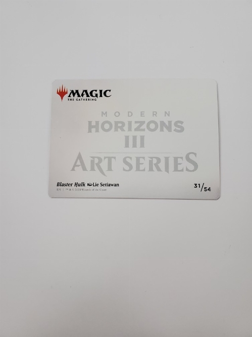 Blaster Hulk - Art Card (Gold-Stamped Signature)