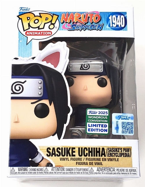 Naruto Shippuden - Sasuke Uchiha (Sasuke's Paw Encyclopedia) (2025 Wondrous Convention Limited Edition) #1940 (NEW)