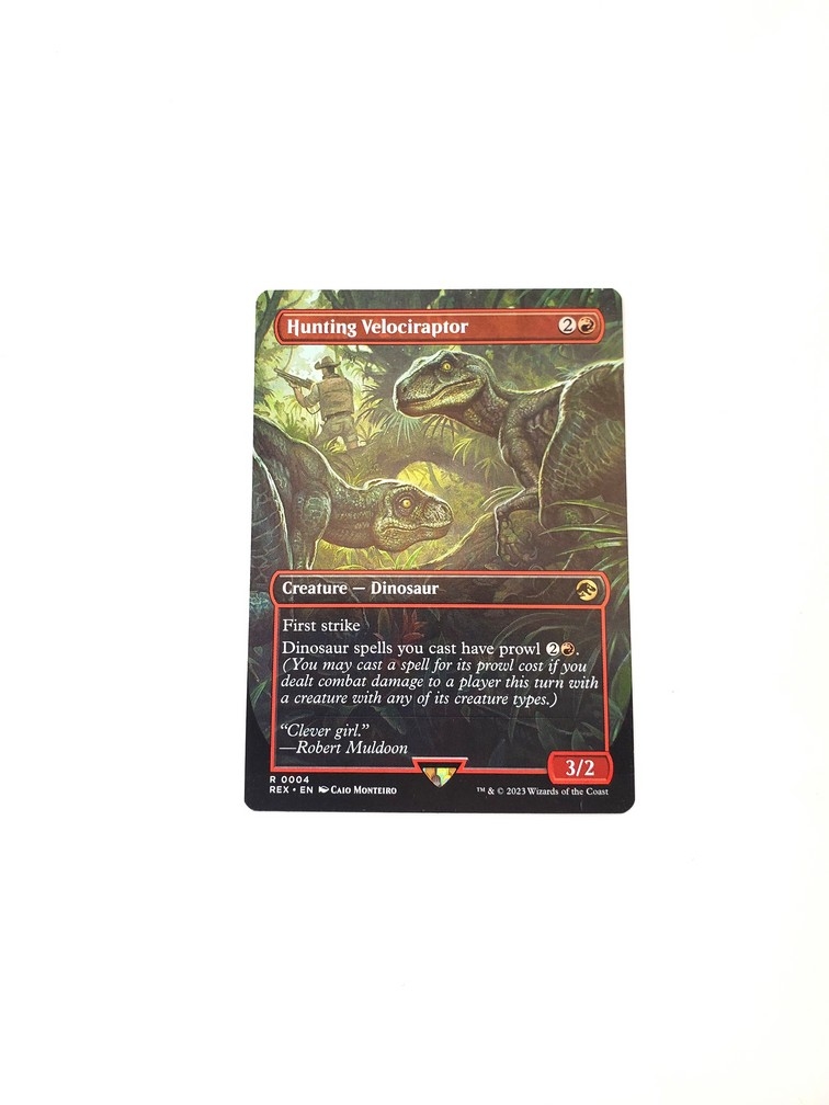 Hunting Velociraptor (Borderless)