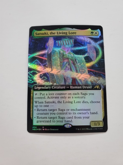 Satsuki, the Living Lore (Extended Art) (Foil)