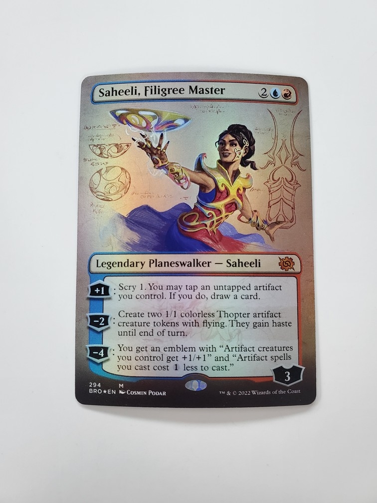 Saheeli, Filigree Master (Borderless) (Foil)