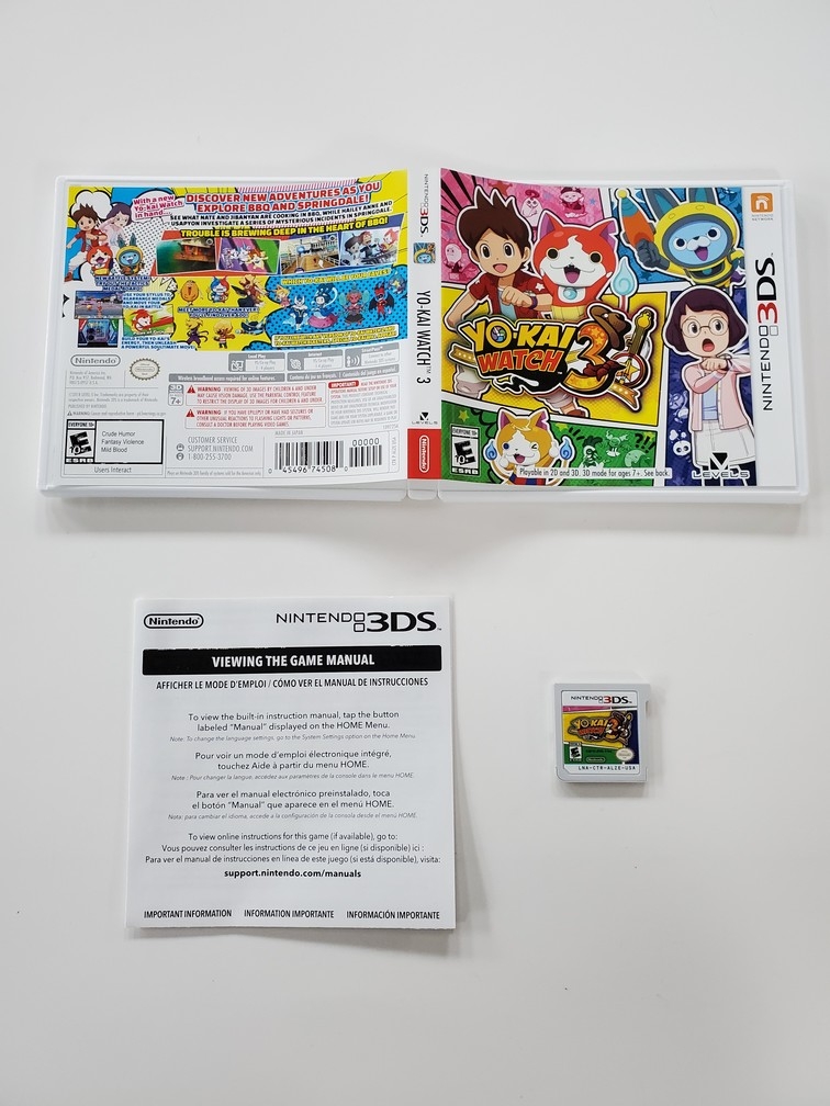 Yo-Kai Watch 3 (CIB)