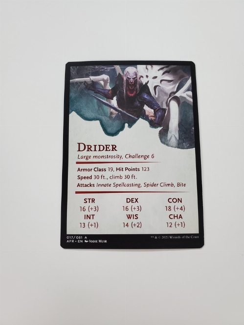 Drider - Art Card