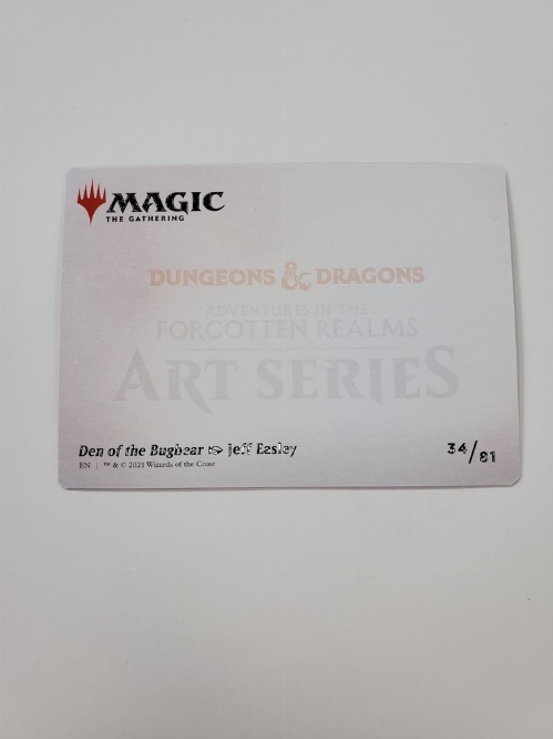 Den of the Bugbear - Art Card (Dungeon Module)