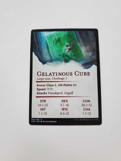 Gelatinous Cube - Art Card