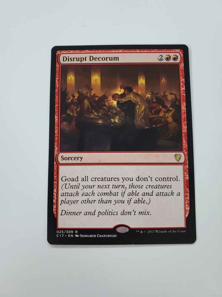 Disrupt Decorum