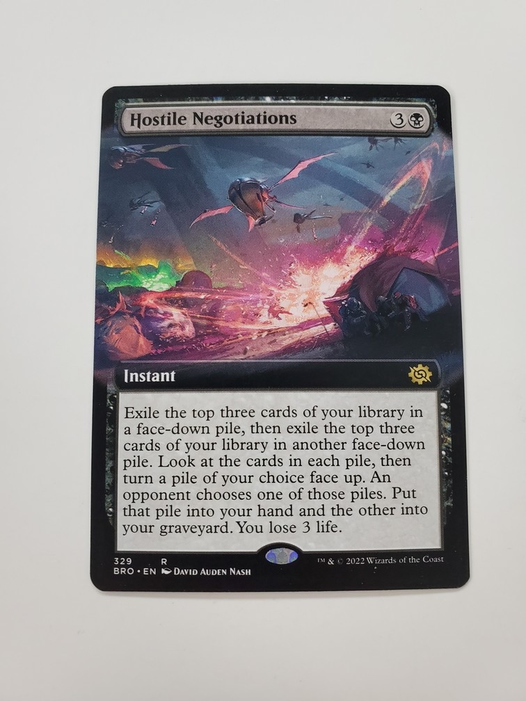 Hostile Negotiations (Extended Art)