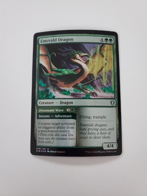 Emerald Dragon // Dissonant Wave (Foil)