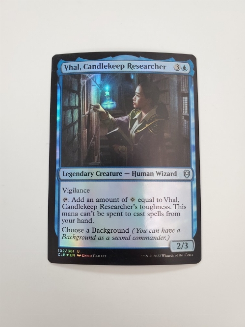 Vhal, Candlekeep Researcher (Foil)