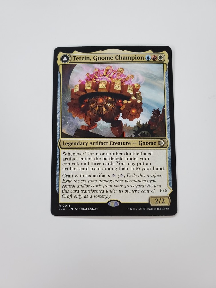 Tetzin, Gnome Champion // The Golden-Gear Colossus