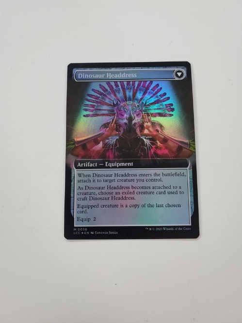 Paleontologist's Pick-Axe // Dinosaur Headdress (Extended Art) (Foil)