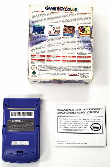 GameBoy Color - Grape (Model CGB-001) (CIB)