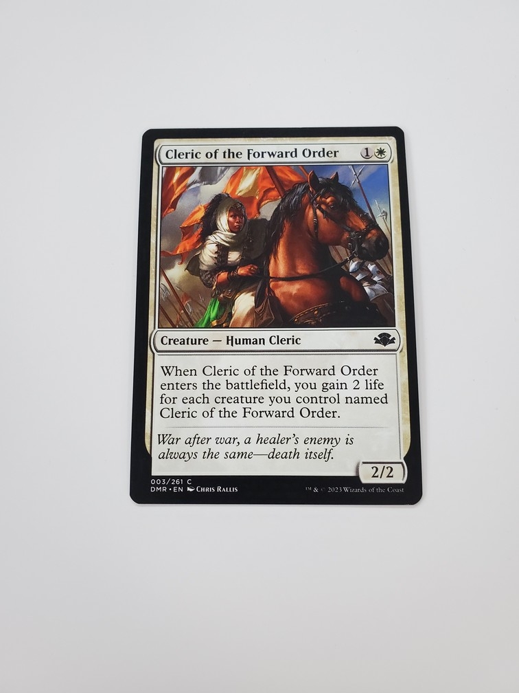 Cleric of the Forward Order