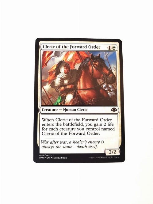 Cleric of the Forward Order