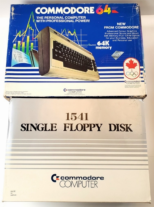 Commodore 64 + Single Floppy Disk (Model 1541) (CIB)