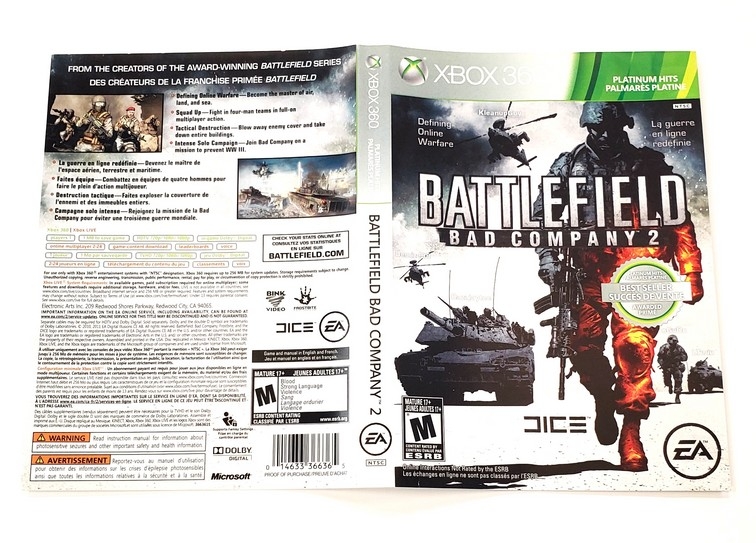 Battlefield: Bad Company 2 (Platinum Hits) (B)