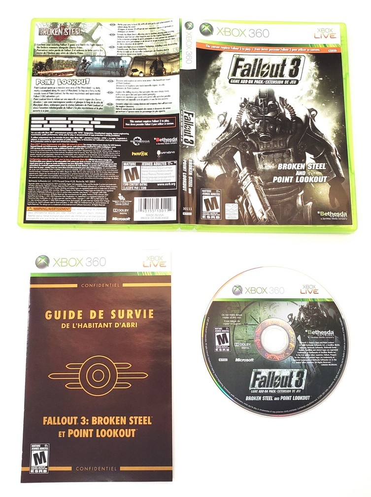 Fallout 3: Broken Steel & Point Lookout (Add-On Pack) (CIB)