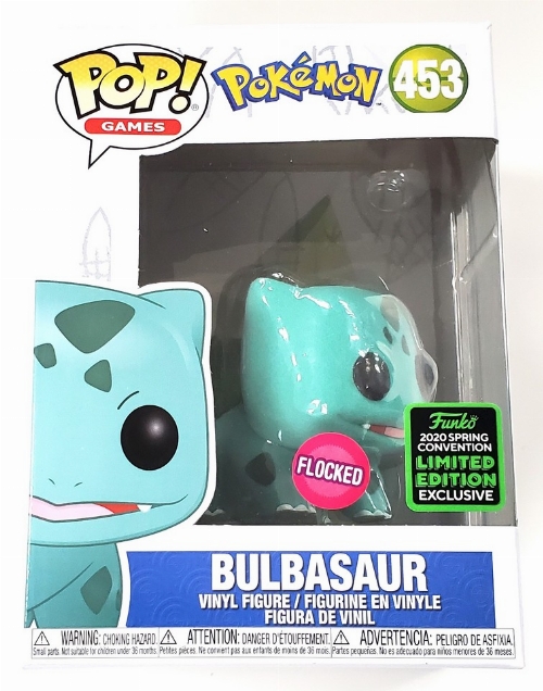 Pokémon - Bulbasaur (Flocked) (2020 Spring Convention Limited Edition) #453 (NEW)