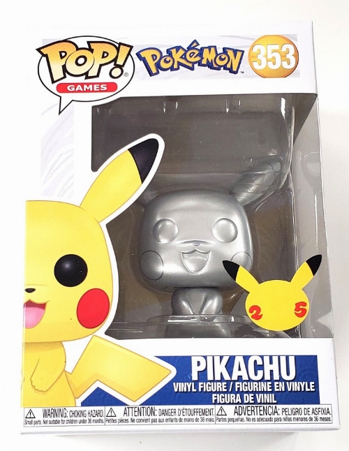 Pokémon - Pikachu (Silver Metallic) #353 (NEW)