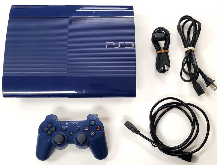 Playstation 3 Super Slim Azurite Blue (250GB) (Model CECH-4201B)