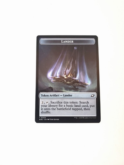 Human Soldier // Lander (0004) - Doubled-Sided Token