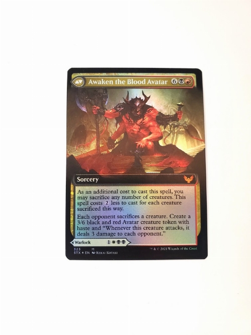 Extus, Oriq Overlord // Awaken the Blood Avatar (Extended Art) (Foil)