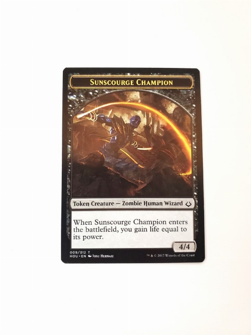 Sunscourge Champion // Cat - Double-Sided Token