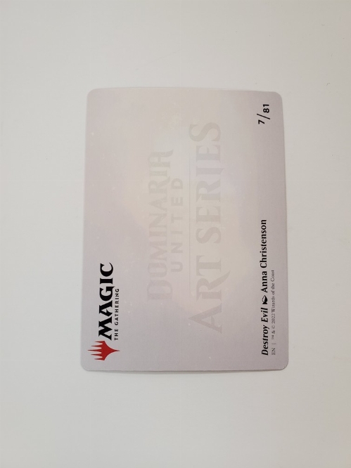 Destroy Evil - Art Card