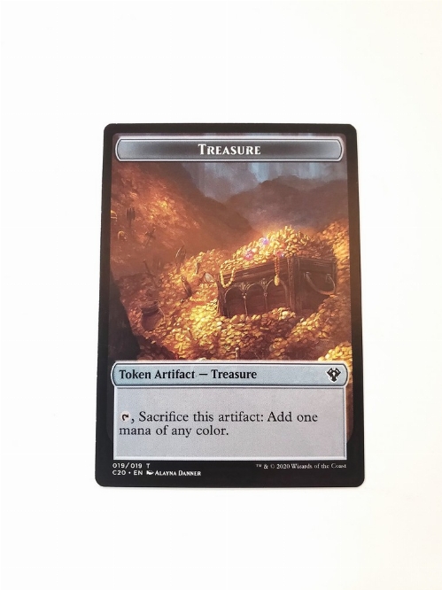 Saproling // Treasure - Double-Sided Token