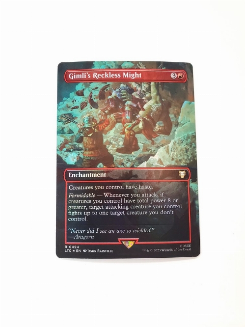 Gimli's Reckless Might (Borderless) (Foil)