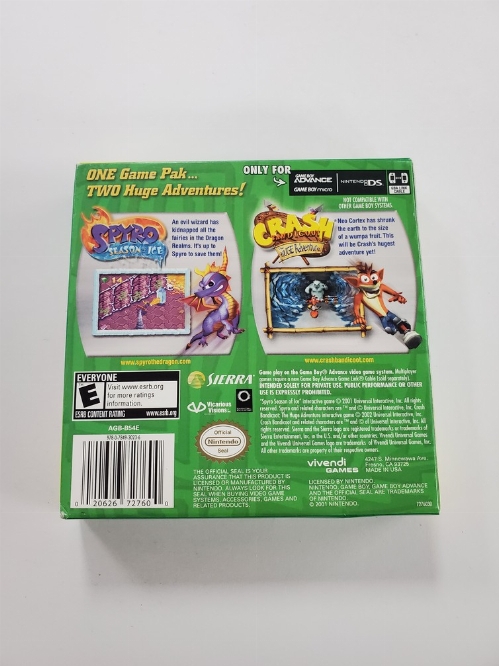 Crash and Spyro Superpack: Season of Ice & Huge Adventure (B)