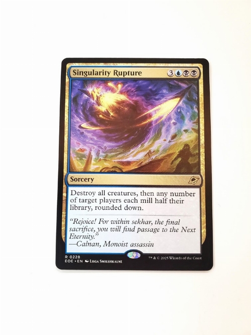 Singularity Rupture