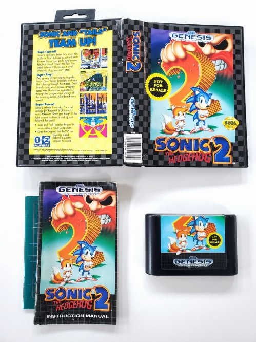 Sonic 2: The Hedgehog (Not for Resale) (CIB)