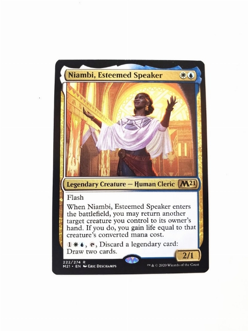 Niambi, Esteemed Speaker