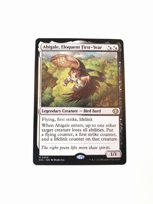 Abigale, Eloquent First-Year