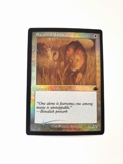 Savannah Lions (Retro Frame) (Foil)