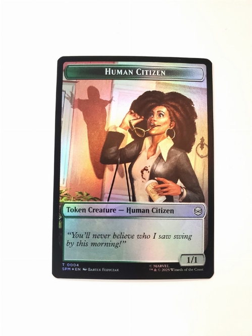 Human Citizen // Treasure - Double-Sided Token (Foil)