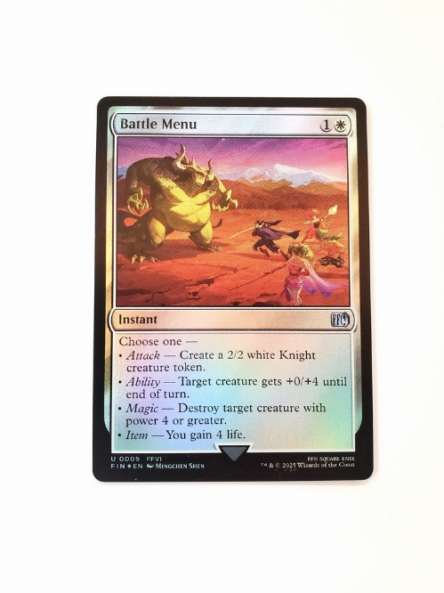 Battle Menu (Foil)