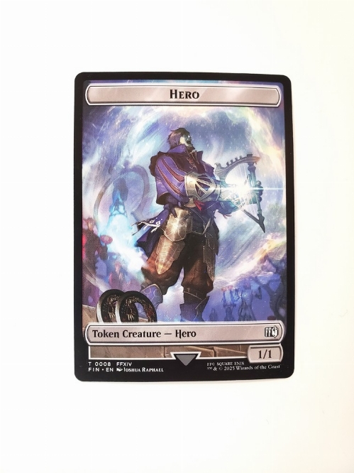 Hero (0008) // Robot Warrior - Double-Sided Token