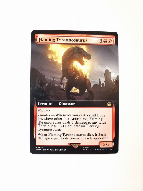 Flaming Tyrannosaurus (Extended Art)