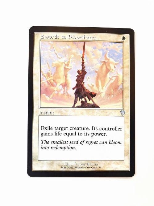 Swords to Plowshares (Retro Frame)